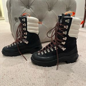 GANNI SS19 Marianna Leather Hiking Boot